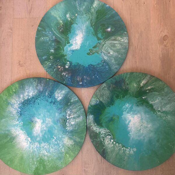 28-The Abyss- 2024 -diameter 40cm- 3 pcs