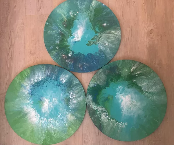 28-The Abyss- 2024 -diameter 40cm- 3 pcs